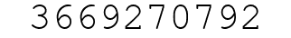Number 3669270792.