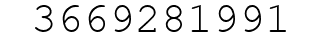 Number 3669281991.