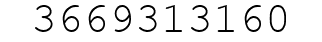 Number 3669313160.
