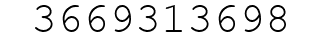 Number 3669313698.