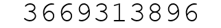 Number 3669313896.