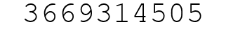 Number 3669314505.