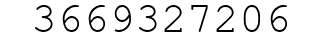 Number 3669327206.