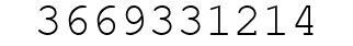 Number 3669331214.