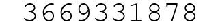 Number 3669331878.