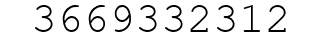 Number 3669332312.