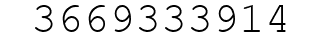 Number 3669333914.