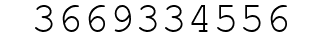 Number 3669334556.