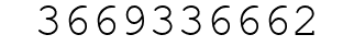 Number 3669336662.