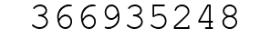 Number 366935248.