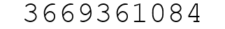 Number 3669361084.