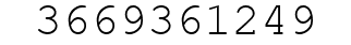 Number 3669361249.