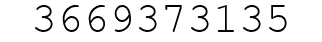 Number 3669373135.