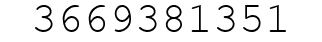 Number 3669381351.