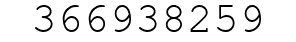 Number 366938259.