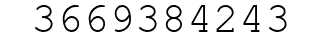 Number 3669384243.