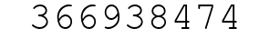 Number 366938474.