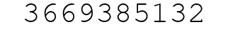 Number 3669385132.