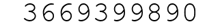 Number 3669399890.
