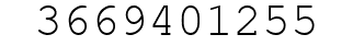 Number 3669401255.