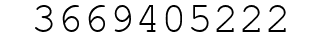 Number 3669405222.