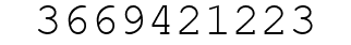 Number 3669421223.