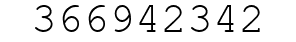 Number 366942342.