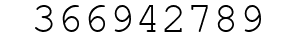 Number 366942789.