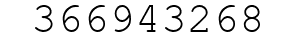 Number 366943268.