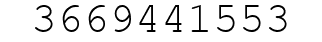 Number 3669441553.