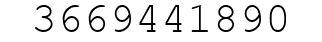 Number 3669441890.