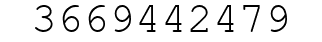 Number 3669442479.