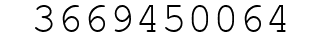 Number 3669450064.