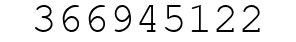 Number 366945122.