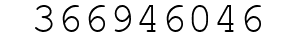 Number 366946046.