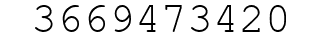 Number 3669473420.
