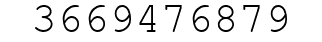 Number 3669476879.