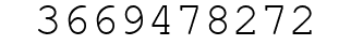 Number 3669478272.