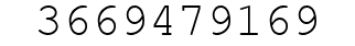 Number 3669479169.