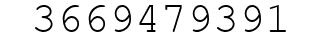 Number 3669479391.