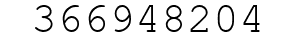Number 366948204.
