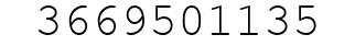 Number 3669501135.