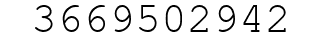 Number 3669502942.
