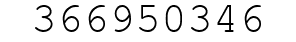 Number 366950346.