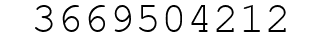 Number 3669504212.