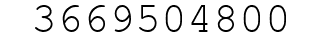 Number 3669504800.