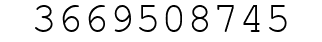 Number 3669508745.
