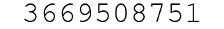 Number 3669508751.