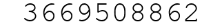 Number 3669508862.