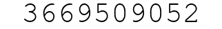 Number 3669509052.